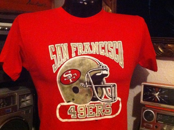 Vintage 1980s SAN FRANCISCO 49ers Football by lostandhoundagain
