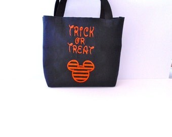 Items similar to Halloween Mickey and Minnie Trick or Treat Bags on Etsy