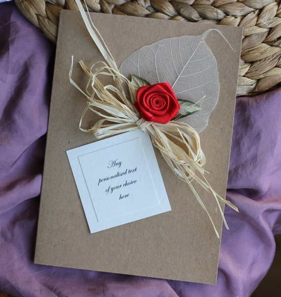 Personalised Handmade 1st First One Year Wedding Anniversary Gift ...