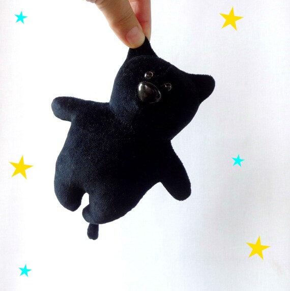 black puma stuffed animal