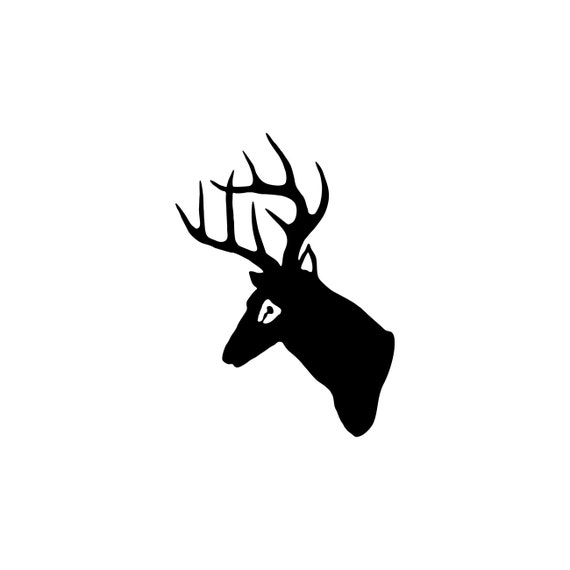 free deer antler silhouette clip art - photo #40