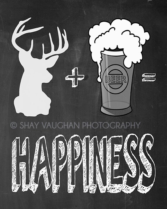 8x10 Instant Download Printable Deer Beer by ShayItWithLove