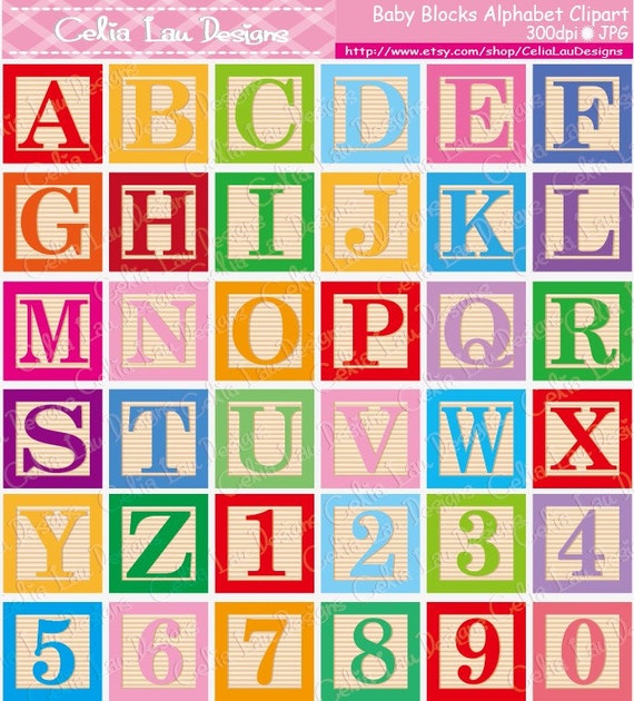 baby block letters clipart - photo #18