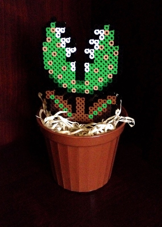 8 Bit Potted Plant Collection Green Piranha Plant