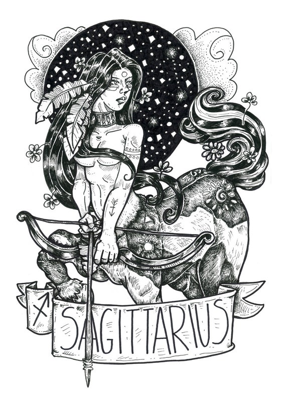 Download Items similar to Zodiac Series: SAGITTARIUS on Etsy