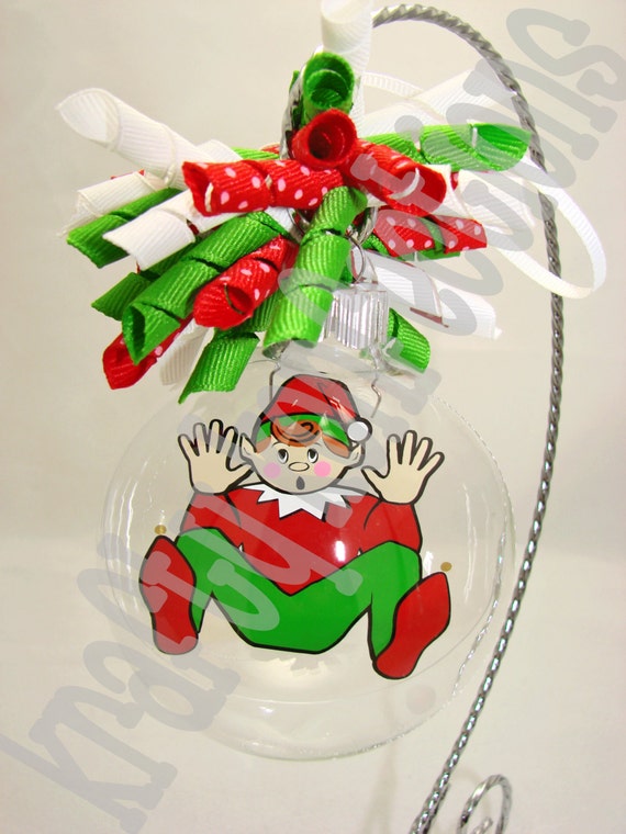 elf stuck inside floating ornament elf stuck inside floating ornament