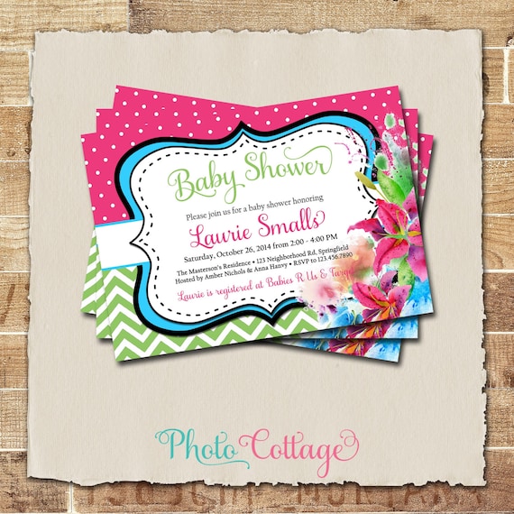 Colorful Baby Shower Invitations 2