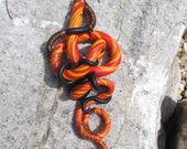 Flame Squiggly Earring