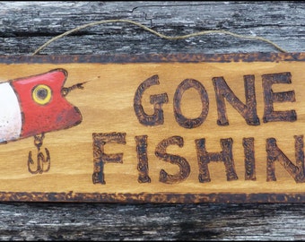 Popular items for fishing signs on Etsy