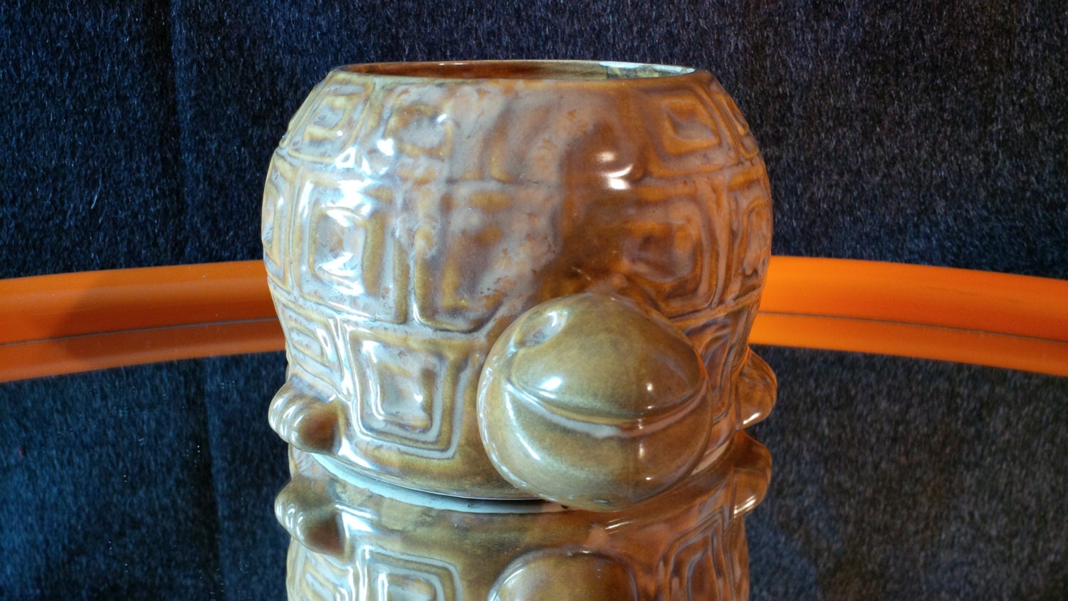 Vintage McCoy Turtle Planter 740