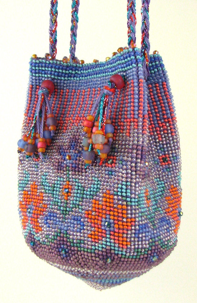 Caprice Bead Crochet Purse instant download PDF pattern