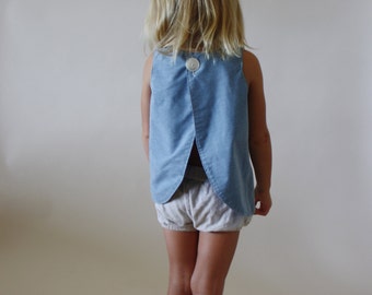 Tulip Pinafore / PDF sewing pattern sizes 12 months to 5t / Instant download