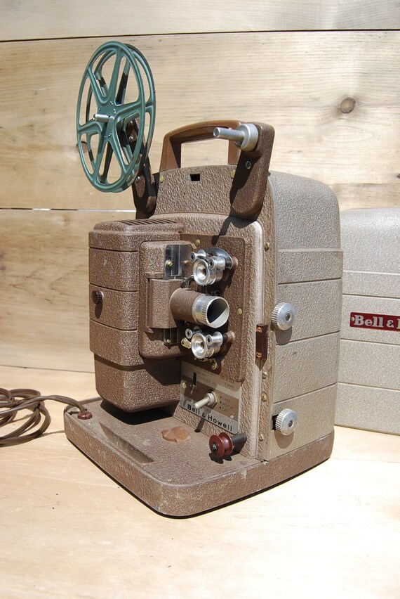 Vintage 1950's Bell and Howell Movie Projector by Psychedelphia