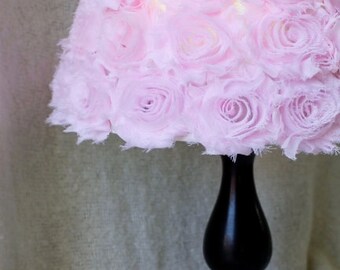 Shabby Chic Lamp Shade, Shabby Chic Nursery Decor, Rose Lamp Shade, Nursery Lamp Shade, Lamp Shade, Shabby Chic Lamp Shade, Rose lamp Shade
