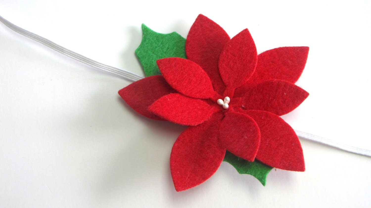 FLoWer PoinSettiA BAbY INFanT ToddLer HeAdbaNd CraFt by Weeluxe