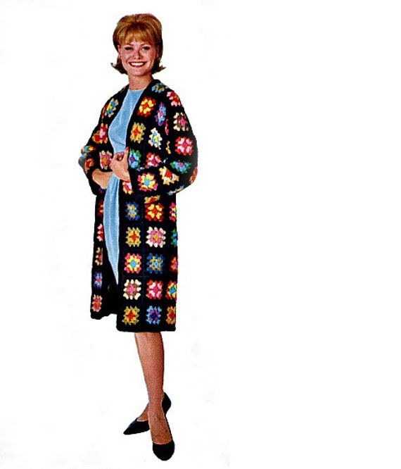 pdf read a pattern to crochet how Coat PearlShoreCat Squares by Etsy on Crochet Granny Pattern