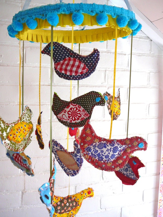 Baby Mobile / Bird Mobile / Bird Baby Mobile / Nursery Decor