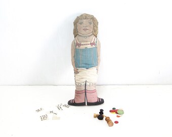 Vintage English 1920s Stuffed Doll