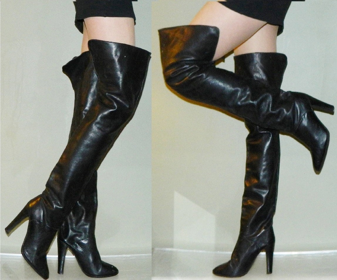 70s thigh high boots