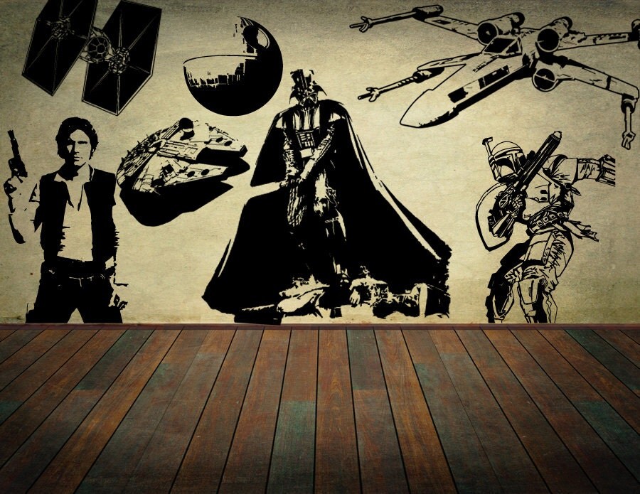 Star Wars Decals Star Wars Decor Set Great Housewarming