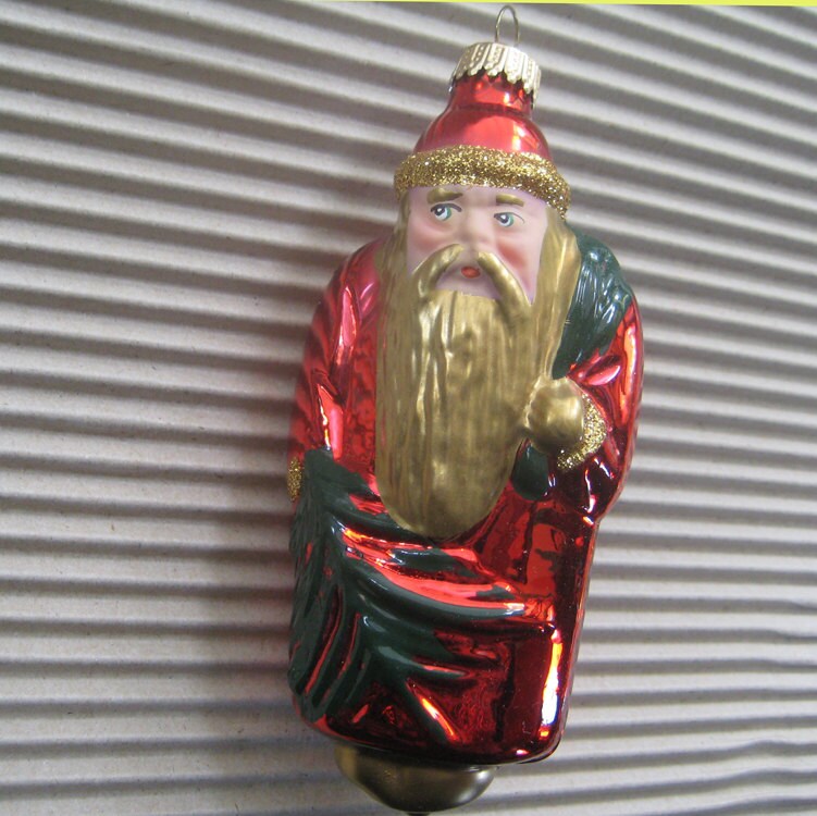 vintage christmas ornament krebs lauscha santa hand blown vintage christmas ornament krebs lauscha santa hand blown