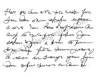 Thermofax Screen - Writing