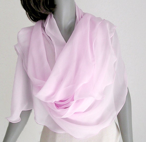 pale pink shawl wrap