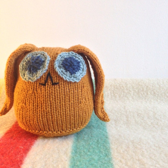 Pumpkin the Hand Knit Plushie by jeannieknits on Etsy