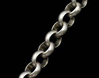 Antique Silver, 7mm Rolo Chain #CC135