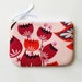 Women's Zipper Pouch Summer Totem in Grapefruit Anna Maria Horner louLOUthi