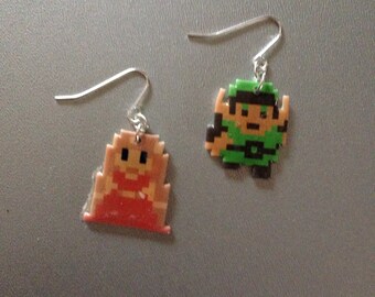 hyrule hottie & hero - legend of zelda link earrings
