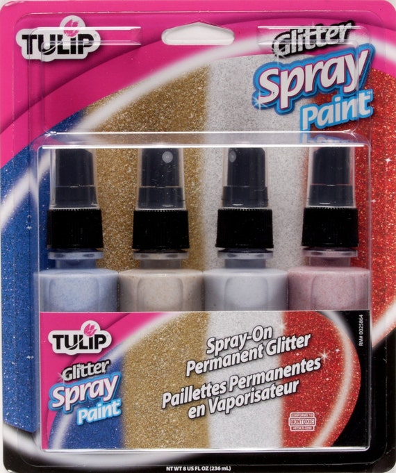 Tulip Glitter Fabric Spray Paint 4 pack