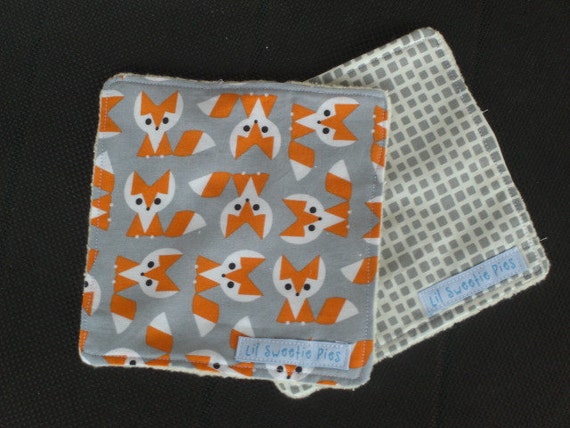 Fox Gift Set Baby Gift Set Fabric caddy Bin by LilSweetiePies
