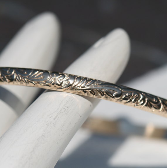 Gold Leaf Cuff Bracelet Cuff Bracelet 6 in 14k Gold Fill