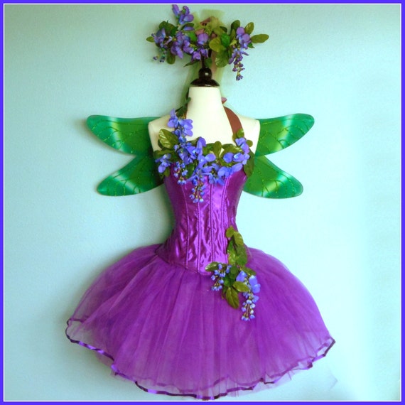 Items similar to Fairy Costume - The Wisteria Faerie - adult size sm ...