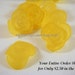 10 Yellow Flower Beads Acrylic Opaque 15mm Side Drilled - 10 pc - 4573-AG