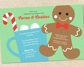 Sweet Wishes Cocoa & Cookies Holiday Party Invitations - PRINTED - Digital File Also Available Il_170x135