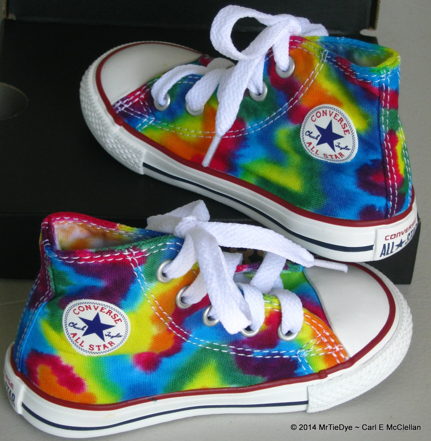 Toddler Made to Order ... Tie-Dye High Top Converse Sneakers