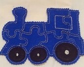 Christmas in July Sale Blue train Felt Puzzle game Perfect for party favors, school treats busy bags or quiet books Il_170x135