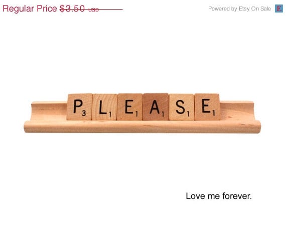 SALE Scrabble Please - Love Me Forever Card
