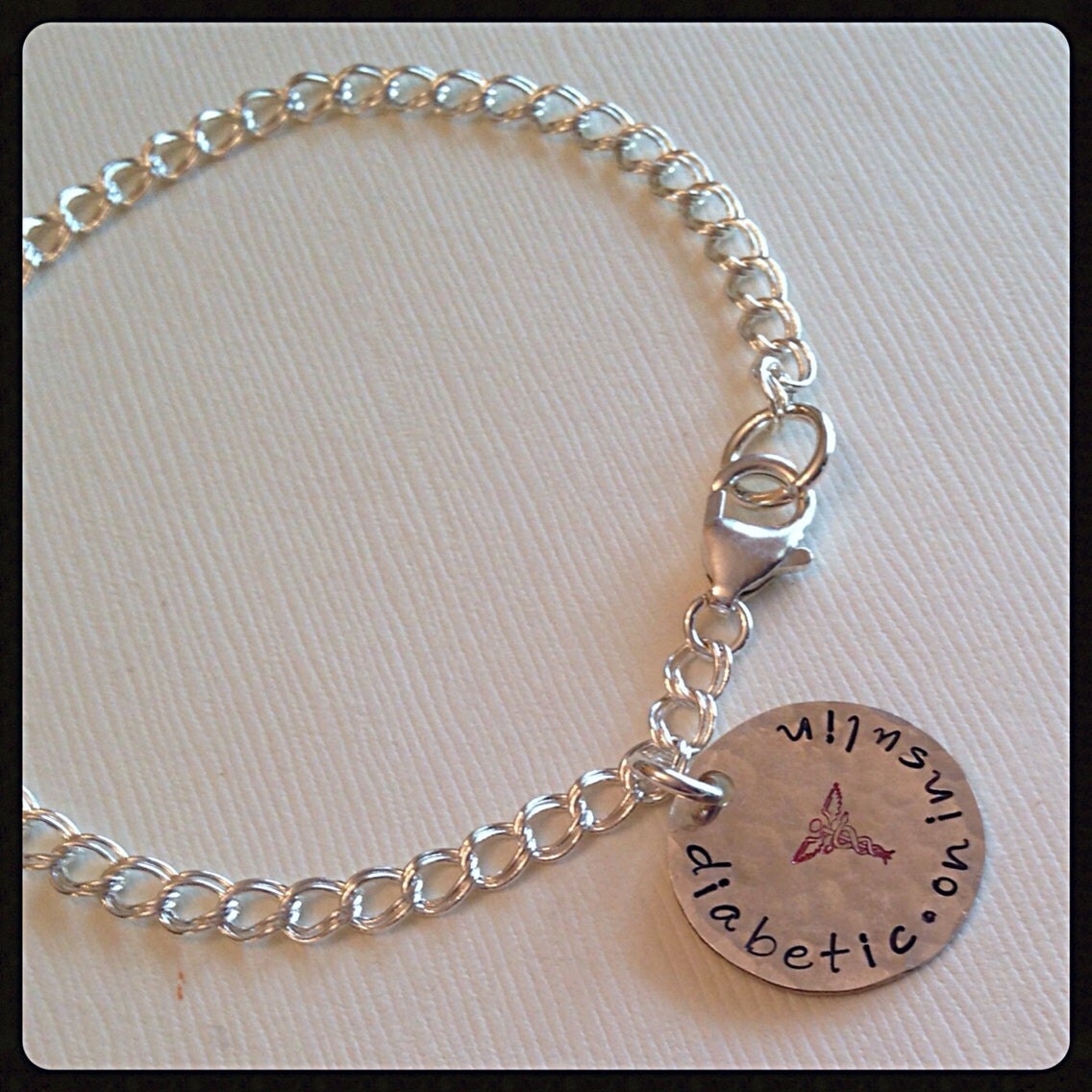 Medical Alert Charm Bracelet sterling silver bracelet and 1