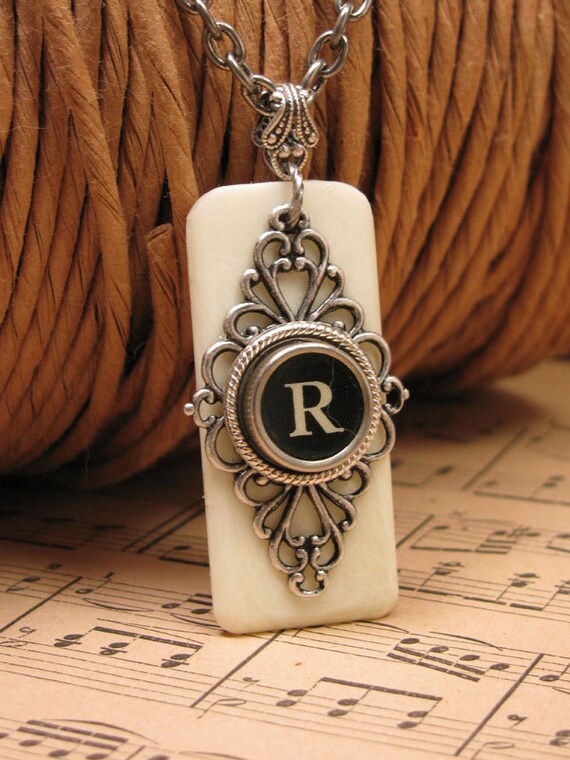 Piano Key Jewelry Synthetic Ivory Piano Keytop with Black