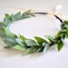 LAST ONE Natural Wedding Leaf Crown, Flower Hair Crown, Greek Goddess Headdress Baby Shower Crown