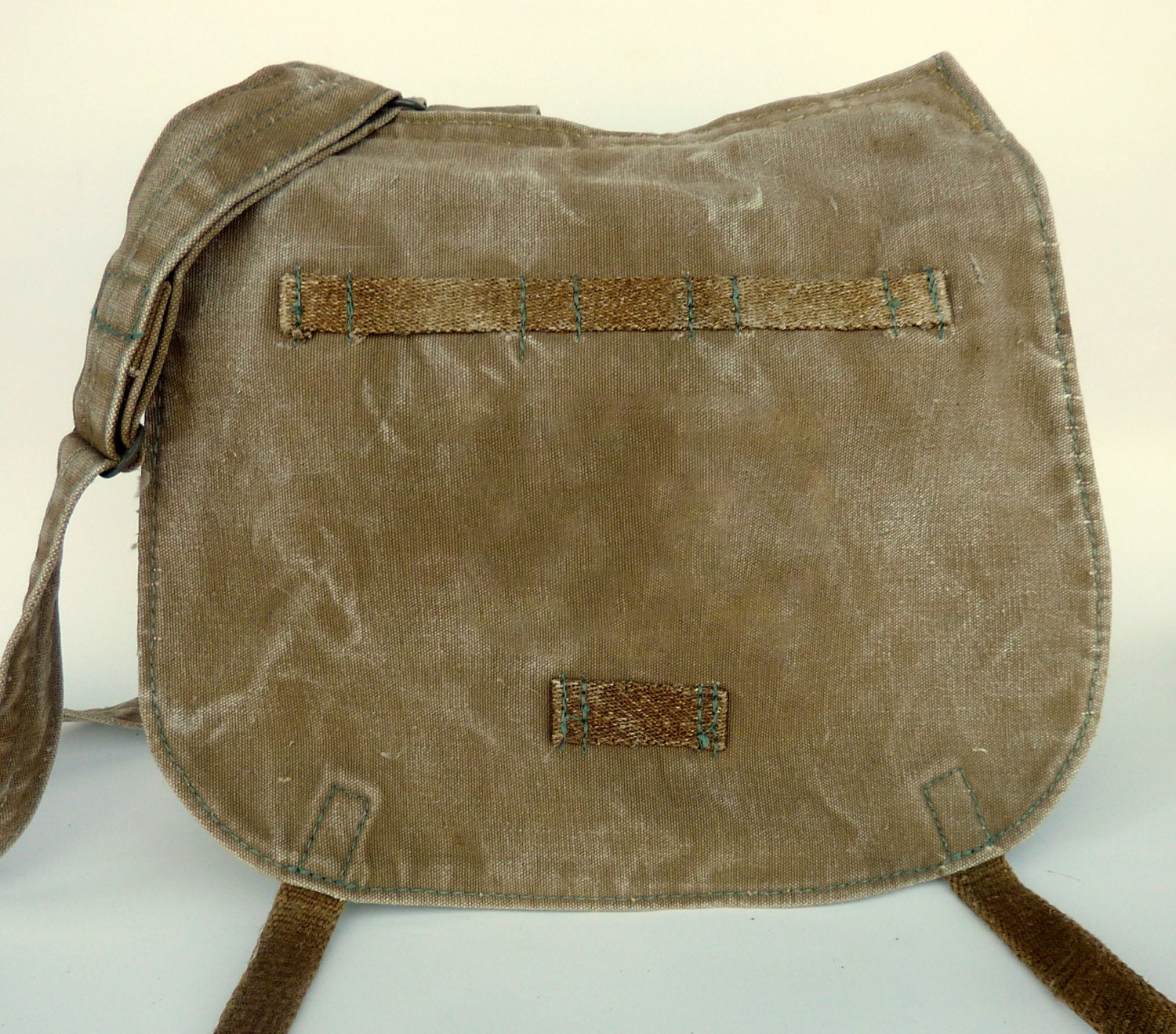 vintage military canvas messenger bag