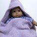 Hooded Baby Cocoon in Lilac Photo Prop Pod Sleep Sack Sleeping Bag Infant Baby Hand Made