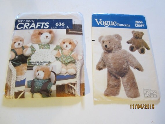 mccalls teddy bear pattern