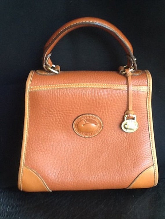 dooney and bourke brown leather handbag