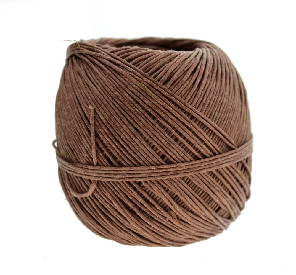 Hemp Twine 1mm 400 Feet Packaging Twine Brown Twine by HempBeadery