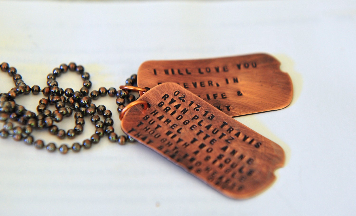 engraved dog tags jewelry