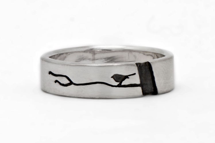 bird wedding ring